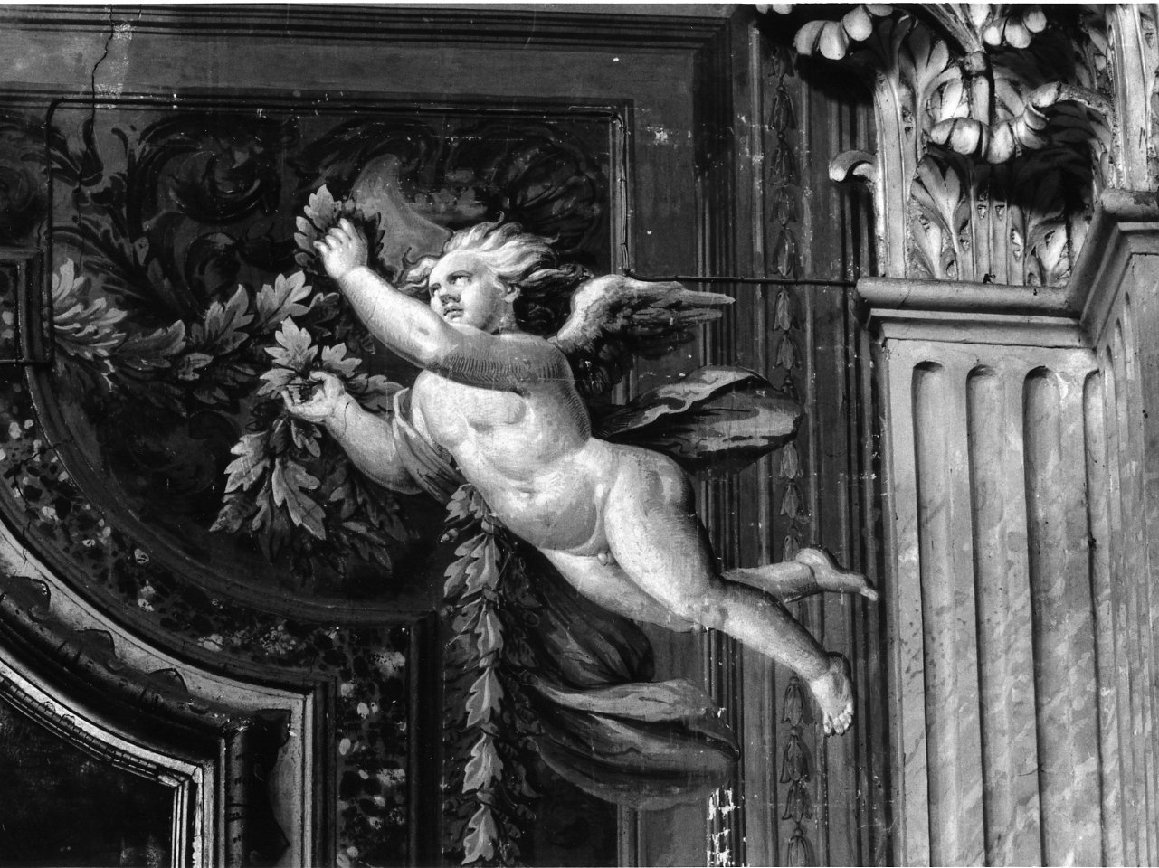 angioletto (decorazione pittorica) di Del Po Giacomo (sec. XVIII)