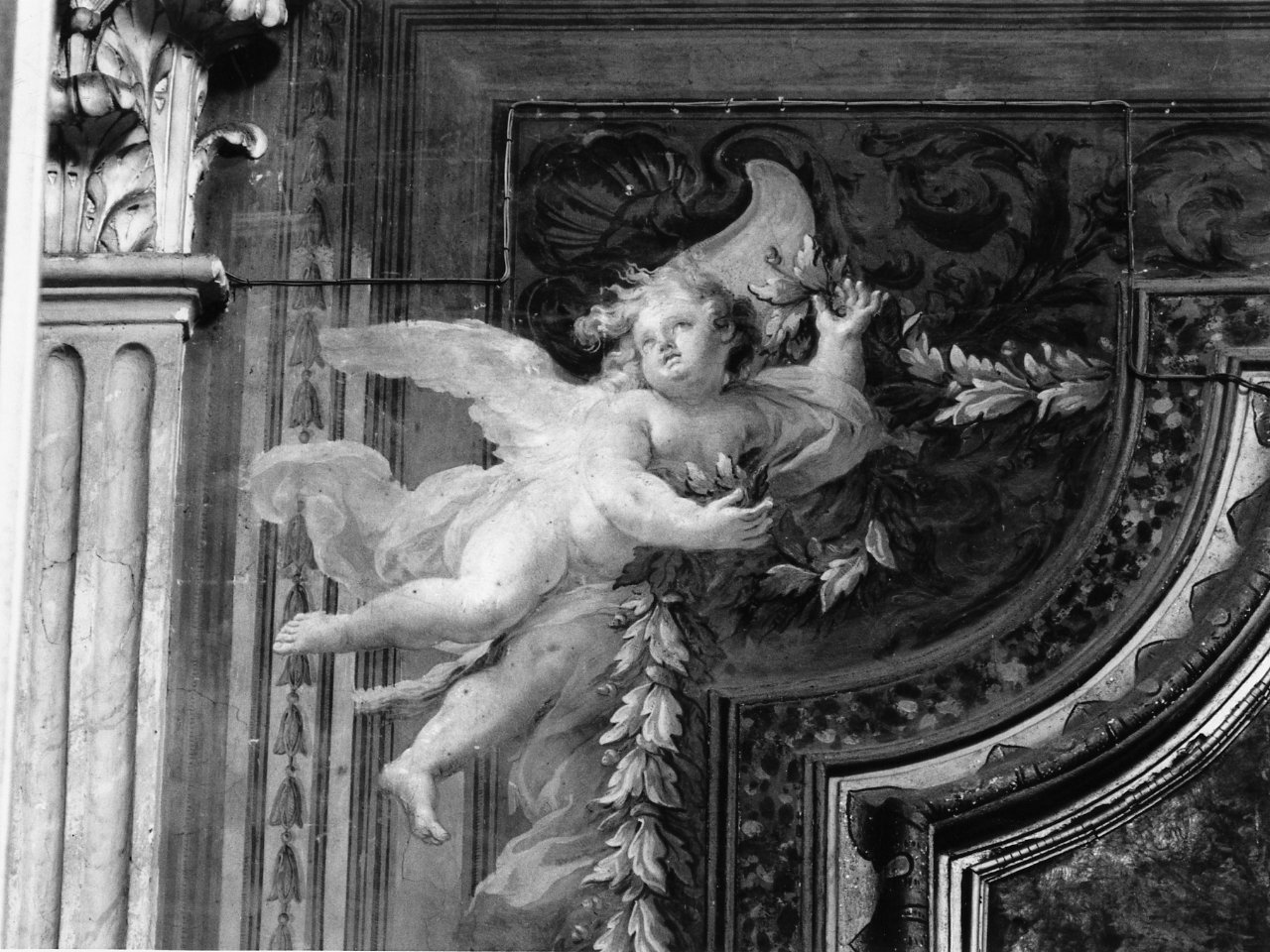 angioletto (decorazione pittorica) di Del Po Giacomo (sec. XVIII)