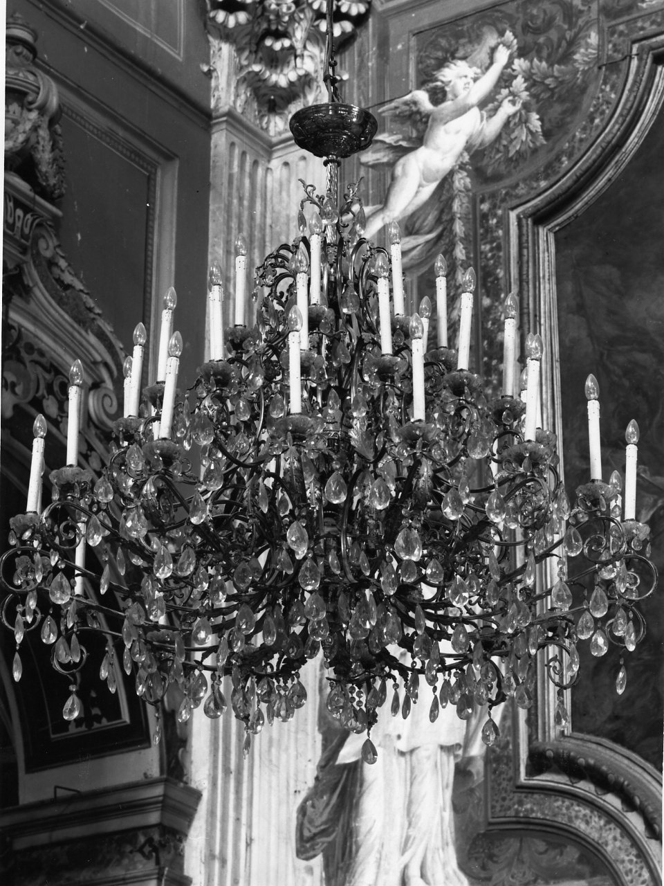 lampadario, serie - bottega napoletana (metà sec. XIX)