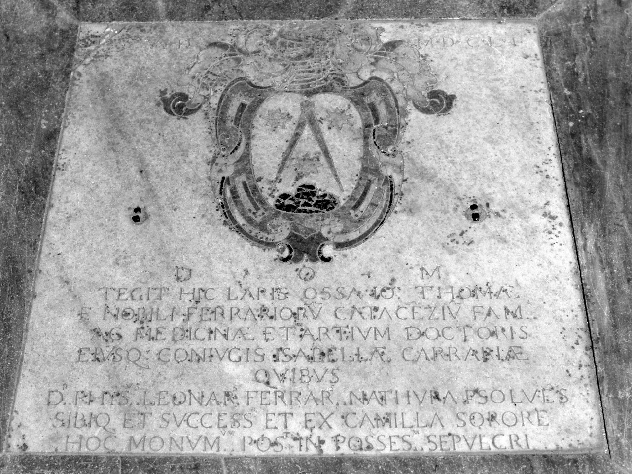 lapide tombale - bottega napoletana (sec. XVII)