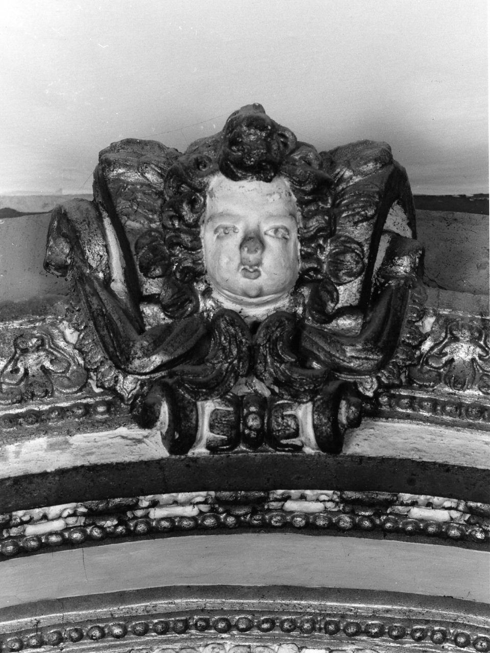 cherubino (decorazione plastica) - bottega napoletana (fine/inizio secc. XVII/ XVIII)