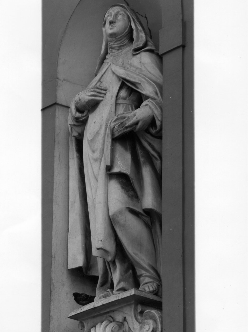 Santa Teresa d'Avila (statua) di Fanzago Cosimo, Faiella Silvestro (sec. XVII)