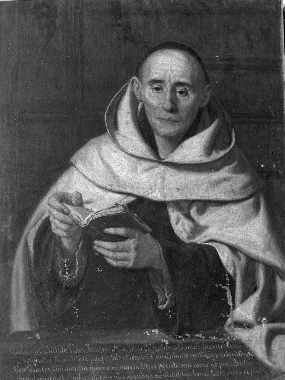 ritratto del priore carmeliatano Cianci (dipinto) di Dell'Abbadessa Saverio (sec. XIX)