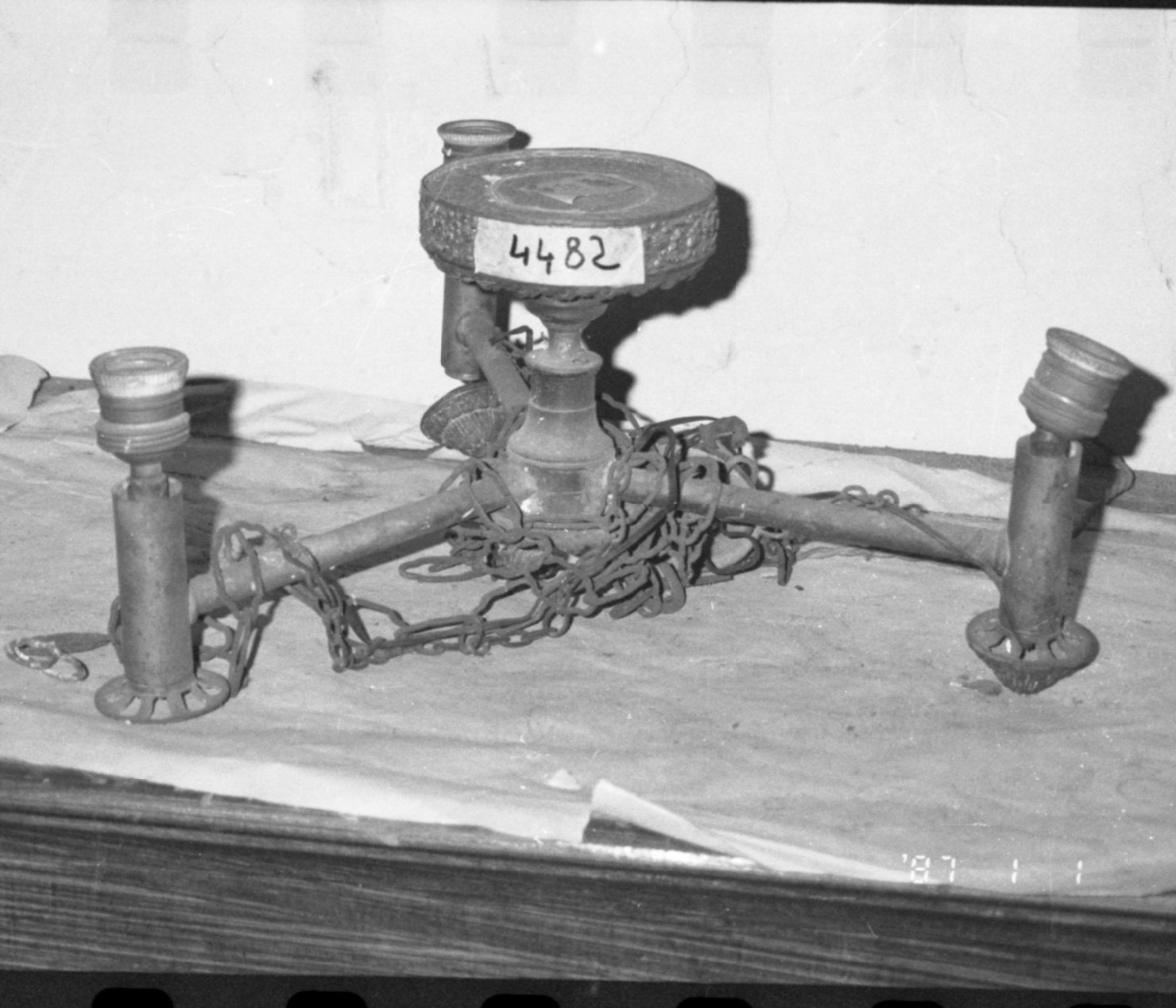 lampadario - bottega napoletana (metà sec. XIX)