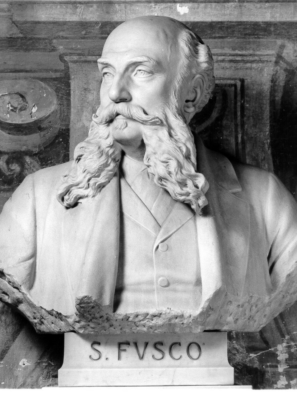 BUSTO RITRATTO DELL'AVVOCATO SALVATORE FUSCO (BUSTO) - AMBITO NAPOLETANO (INIZIO sec. XX)