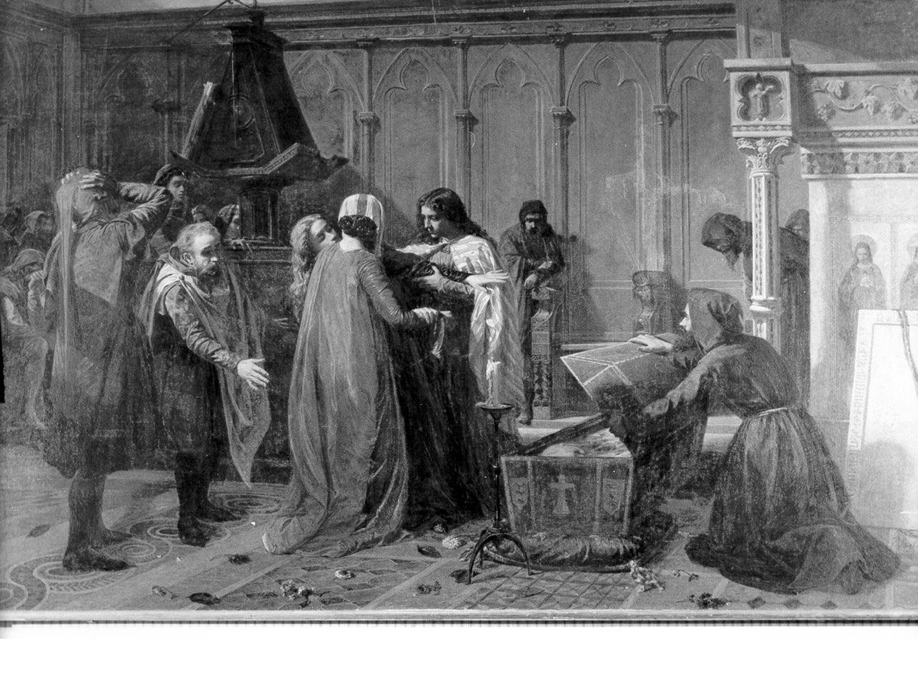 madre di Corradino (dipinto) di Sagliano Francesco (sec. XIX)