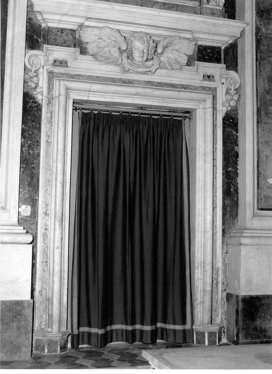 mostra di porta, serie di Fanzago Cosimo (bottega) (prima metà sec. XVI)