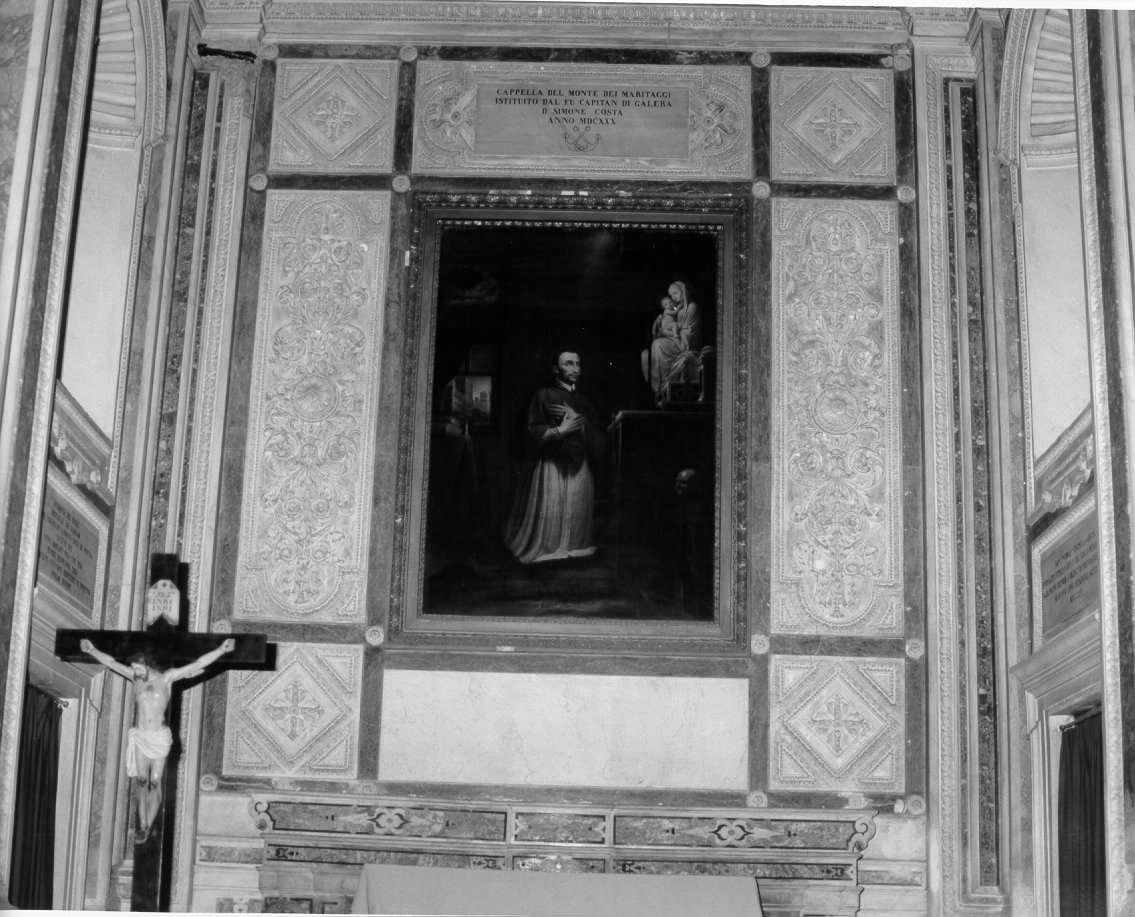 mostra d'altare, elemento d'insieme - bottega napoletana (sec. XVII)