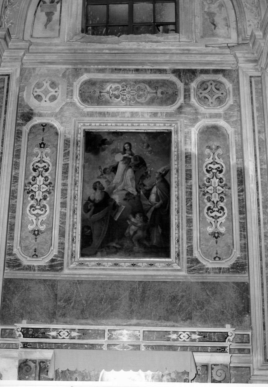 dossale, elemento d'insieme - bottega napoletana (inizio sec. XIX)