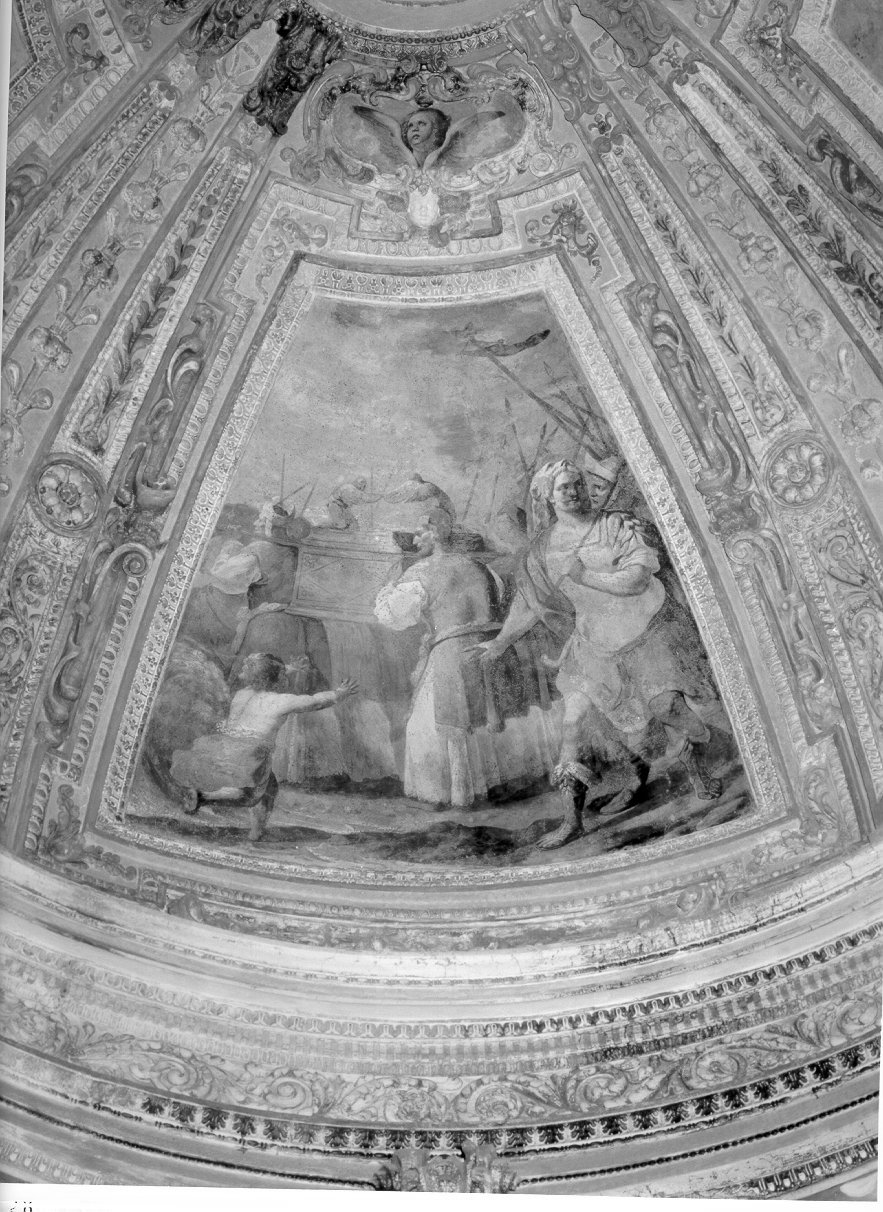 trasporto dell'Arca dell'alleanza a Gerusalemme (dipinto) di Beltrano Agostino (sec. XVII)