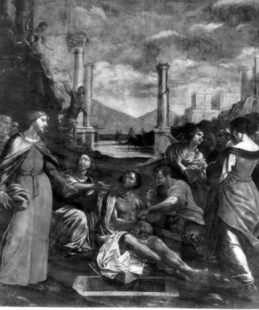resurrezione di Lazzaro (dipinto) - ambito napoletano (prima metà sec. XVI)