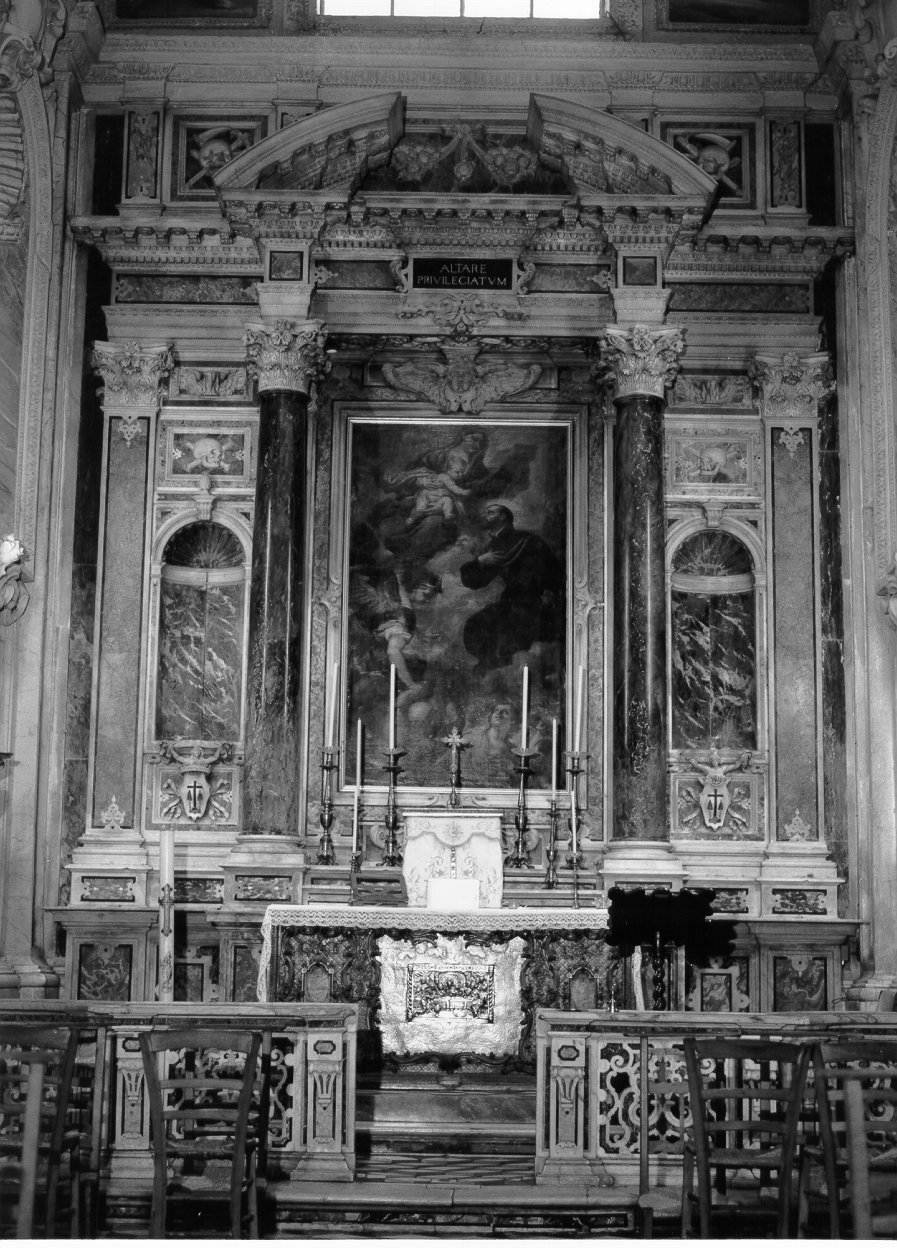 mostra d'altare, elemento d'insieme - bottega napoletana (seconda metà sec. XVI)