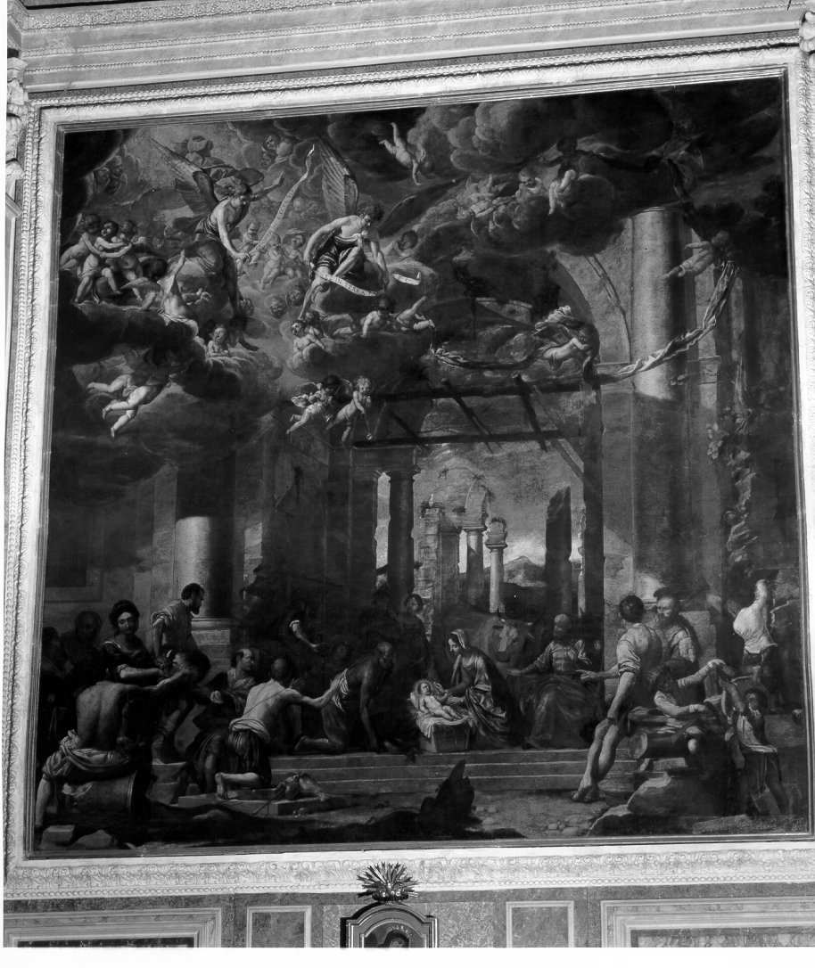 adorazione dei pastori (dipinto) di Caselli Francesco Maria (sec. XVII)