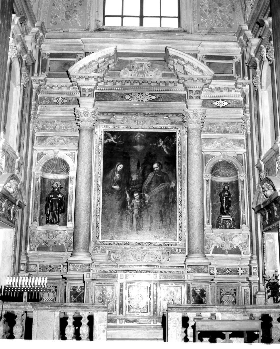 mostra d'altare, elemento d'insieme - bottega napoletana (seconda metà sec. XVI)