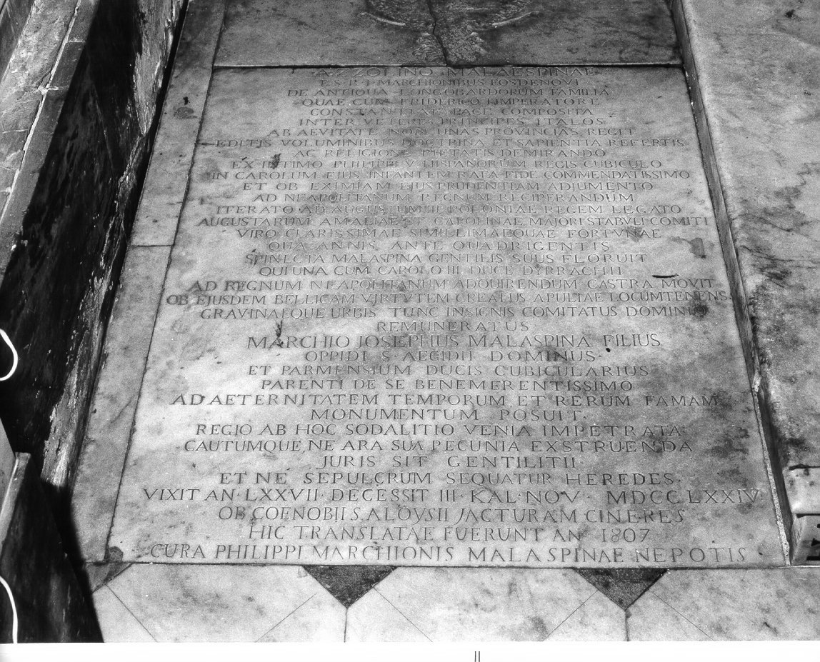 lapide tombale - bottega napoletana (sec. XIX)