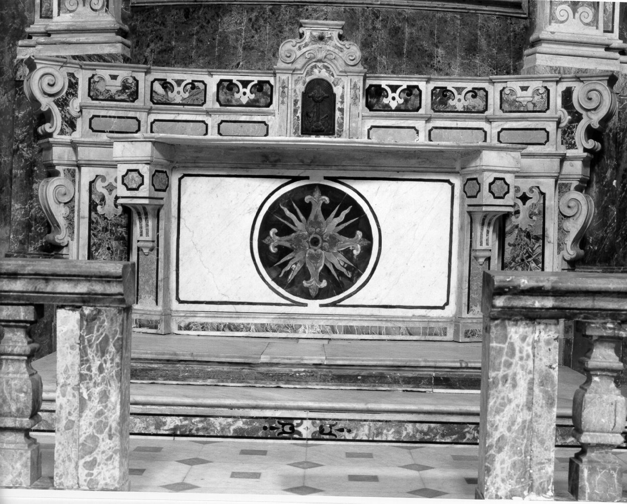 altare, elemento d'insieme - bottega napoletana (inizio sec. XX)