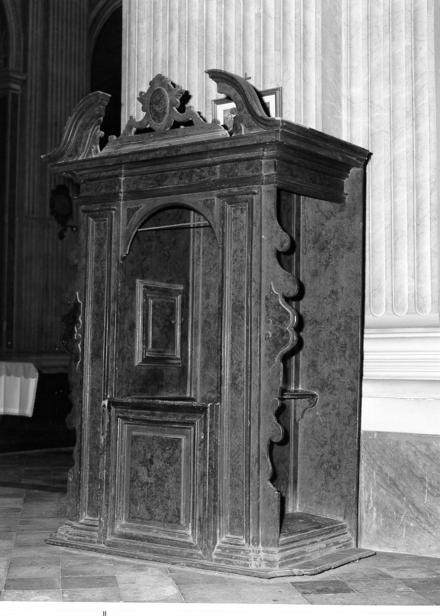 confessionale, serie - bottega napoletana (metà sec. XIX)