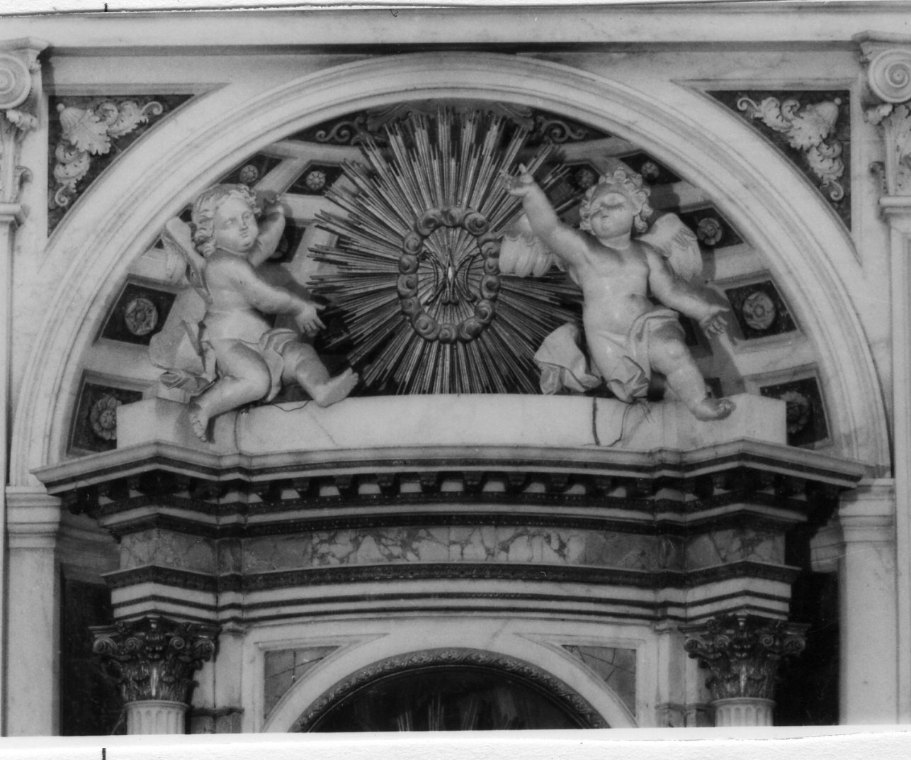 angioletti (cimasa) - bottega napoletana (prima metà sec. XVIII)