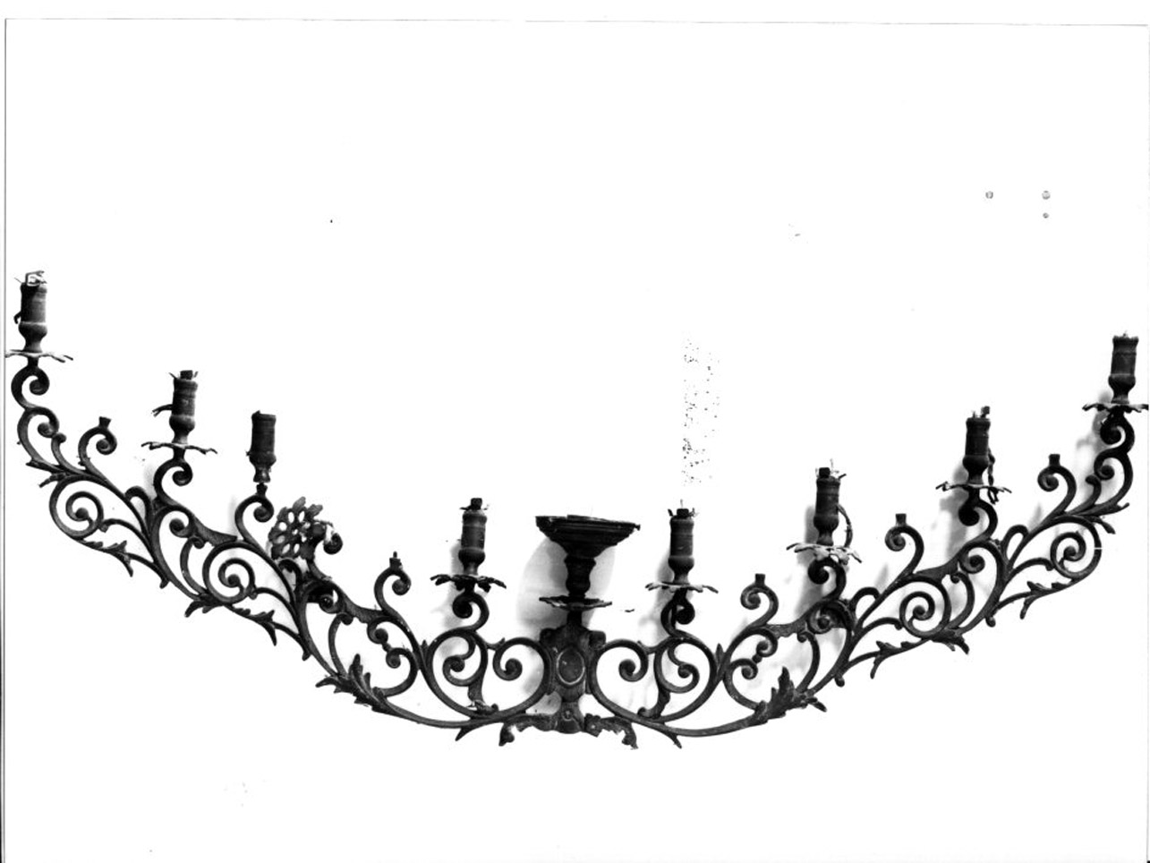 candelabro, serie - bottega napoletana (fine sec. XIX)