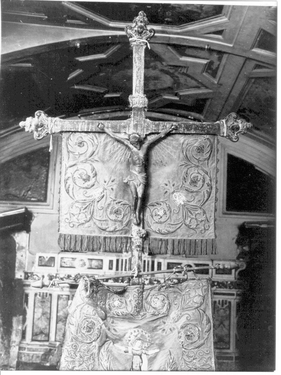 croce processionale - bottega napoletana (seconda metà sec. XIX)