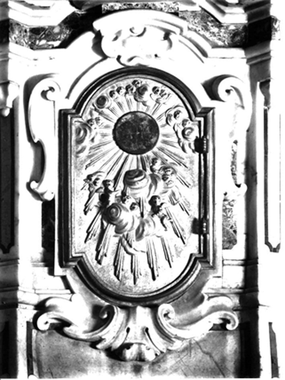 SPORTELLO DI TABERNACOLO - manifattura napoletana (Metà sec. XVIII)