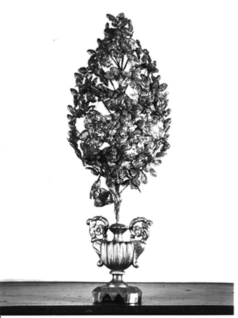 VASO PORTAPALMA - manifattura napoletana (Metà sec. XIX)