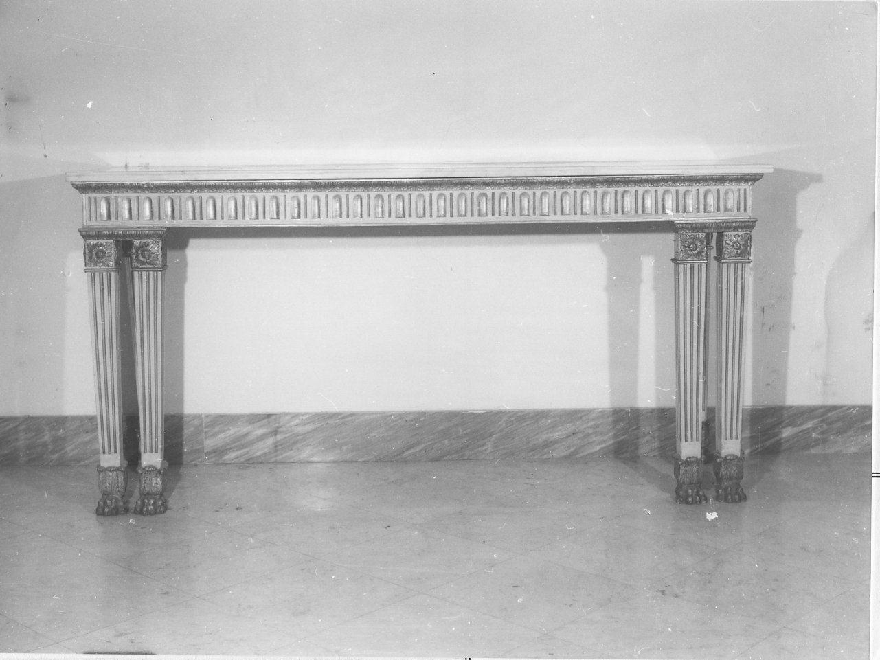CONSOLE, SERIE - manifattura napoletana (Metà sec. XIX)