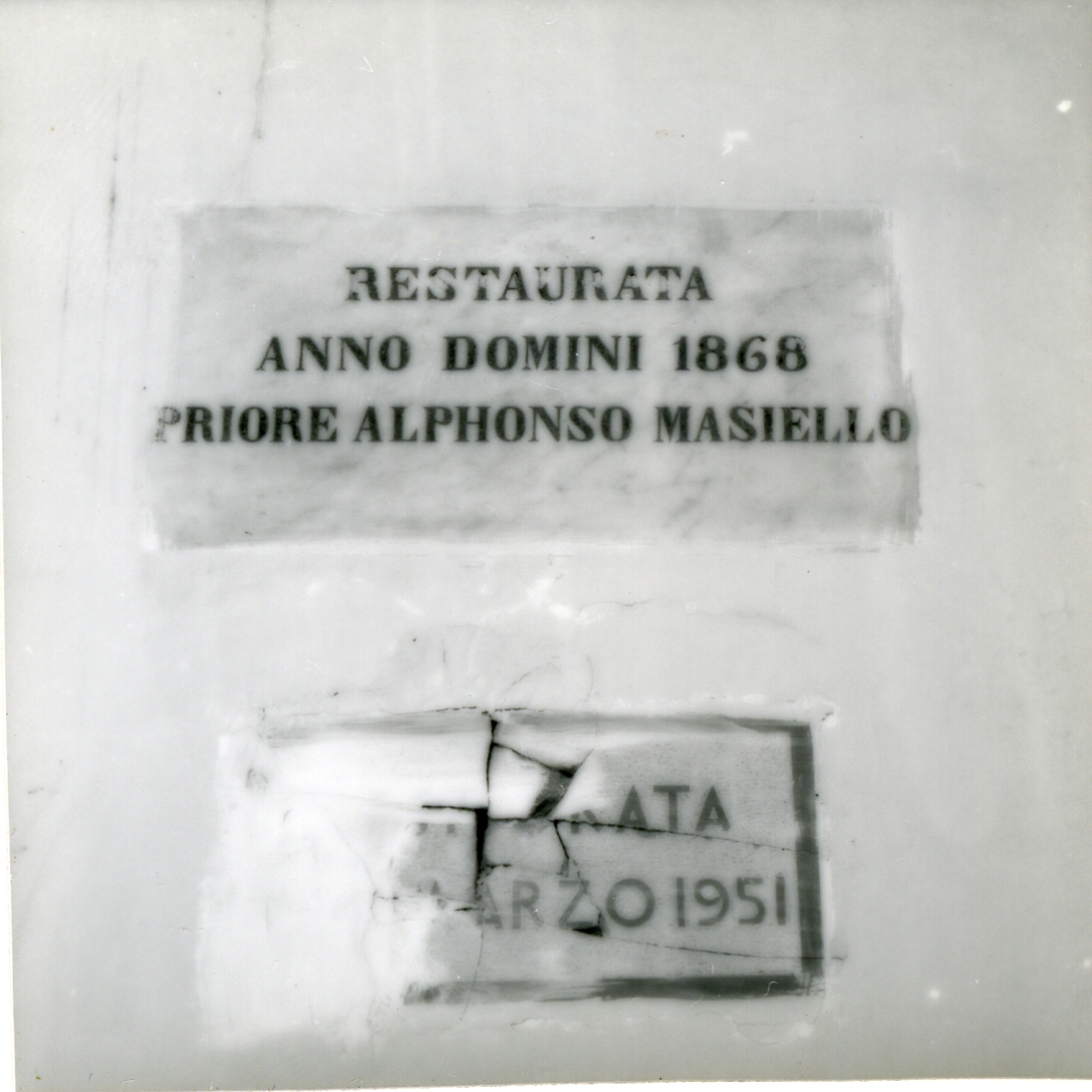 lapide documentaria - bottega napoletana (sec. XIX)