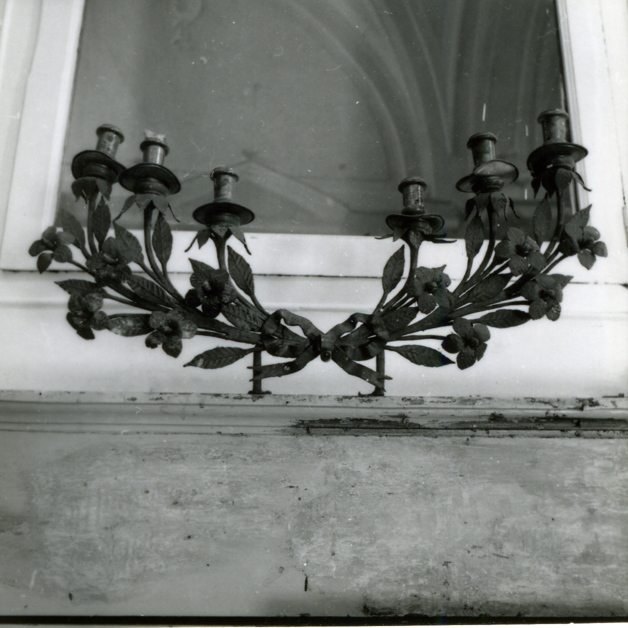 CANDELABRO - A GIARDINETTO - manifattura napoletana (FINE sec. XIX)