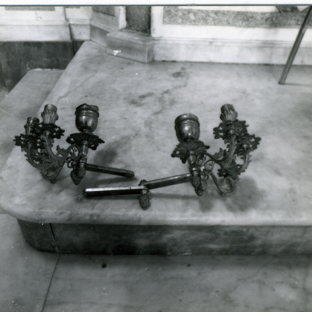 LAMPADA DA PARETE, SERIE - manifattura napoletana (INIZIO sec. XX)