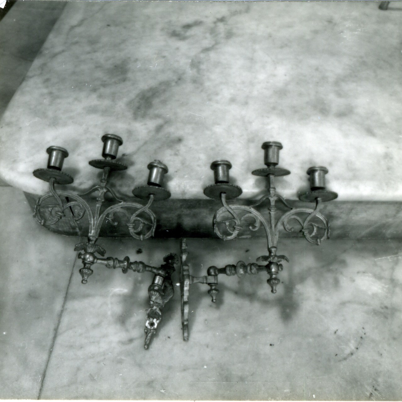 LAMPADA DA PARETE, SERIE - manifattura napoletana (INIZIO sec. XX)