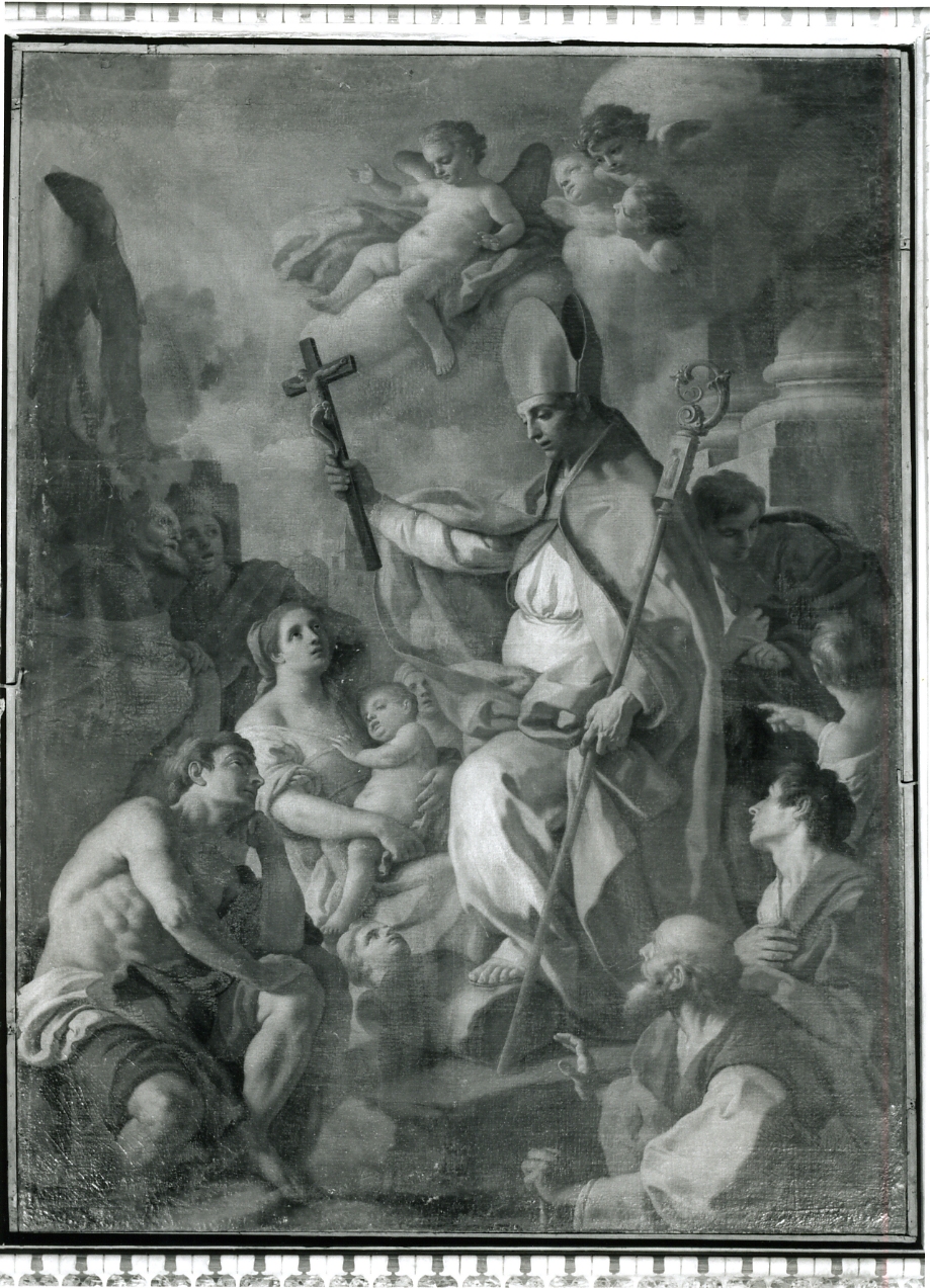 predica di Sant'Oronzo (dipinto) di De Mura Francesco (metà sec. XVIII)