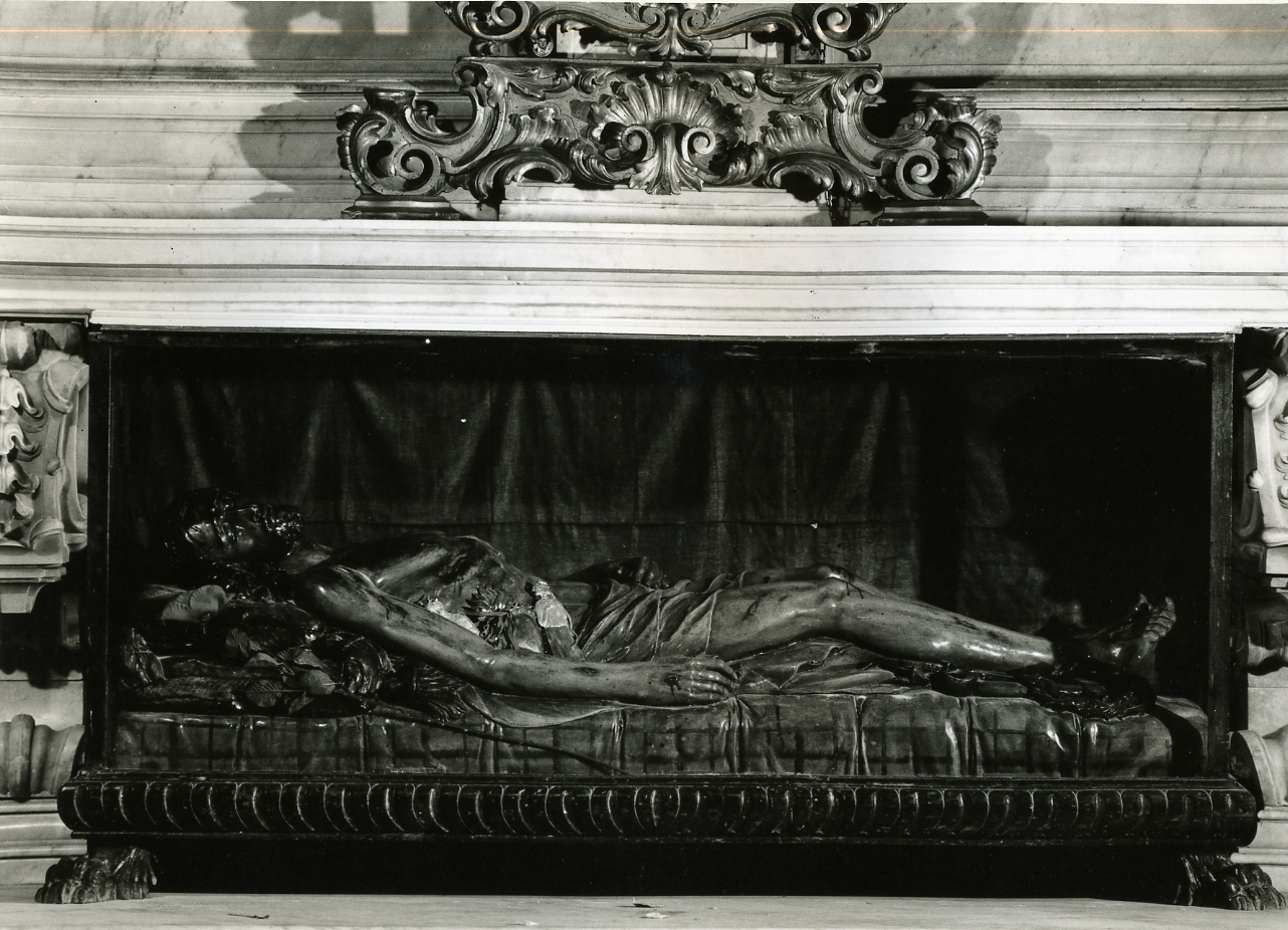 Cristo morto (scultura) - bottega napoletana (prima metà sec. XIX)