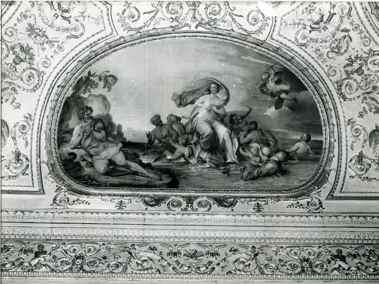 allegoria dell'amore virile: Bacco e Arianna (dipinto, elemento d'insieme) di Guerra Camillo (metà sec. XIX)