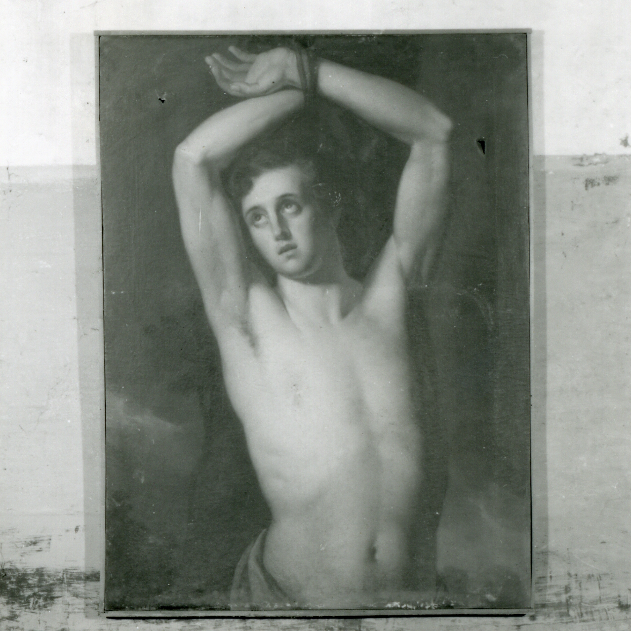 SAN SEBASTIANO (DIPINTO) - AMBITO NAPOLETANO (Metà sec. XIX)