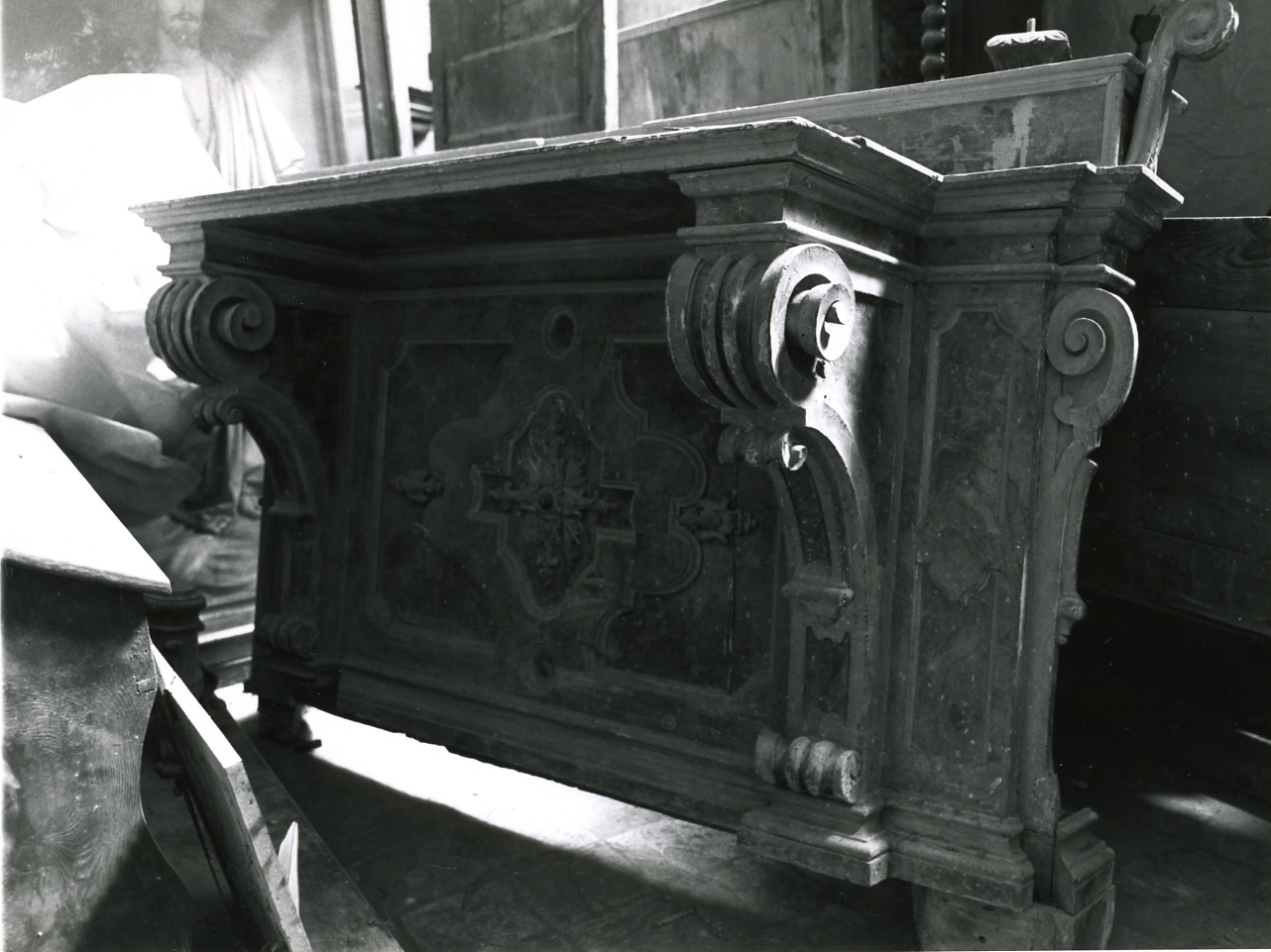 ALTARE, ELEMENTO D'INSIEME - manifattura napoletana (FINE sec. XVIII)