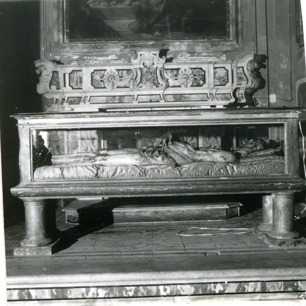 CRISTO MORTO (SCULTURA, ELEMENTO D'INSIEME) - AMBITO NAPOLETANO (FINE Sec. XVI)