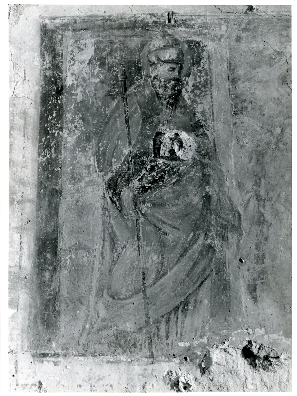 SAN GREGORIO MAGNO (DIPINTO, ELEMENTO D'INSIEME) - AMBITO NAPOLETANO (Seconda metà Sec. XVI)