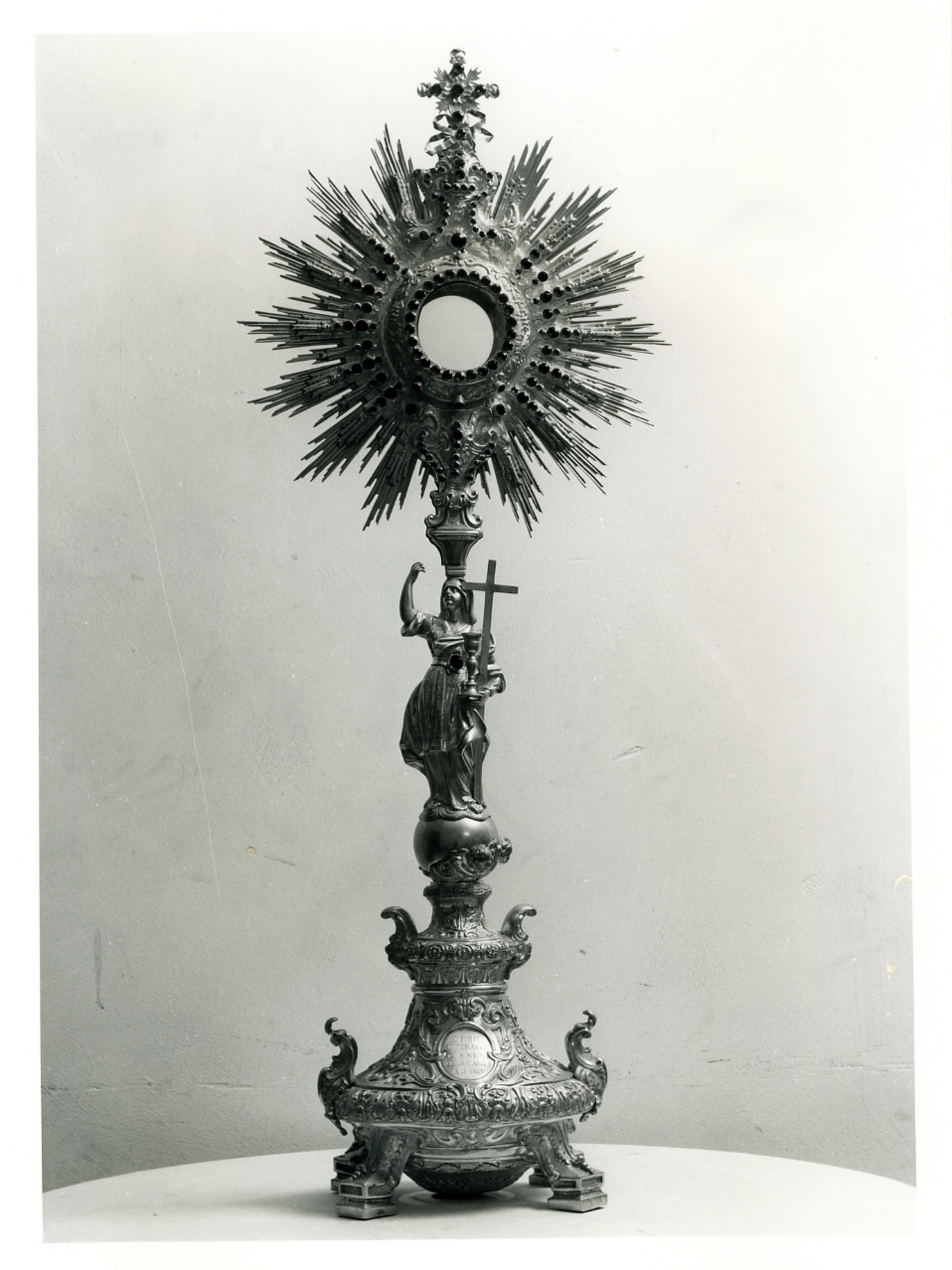 ostensorio - a raggiera - bottega napoletana (sec. XIX)