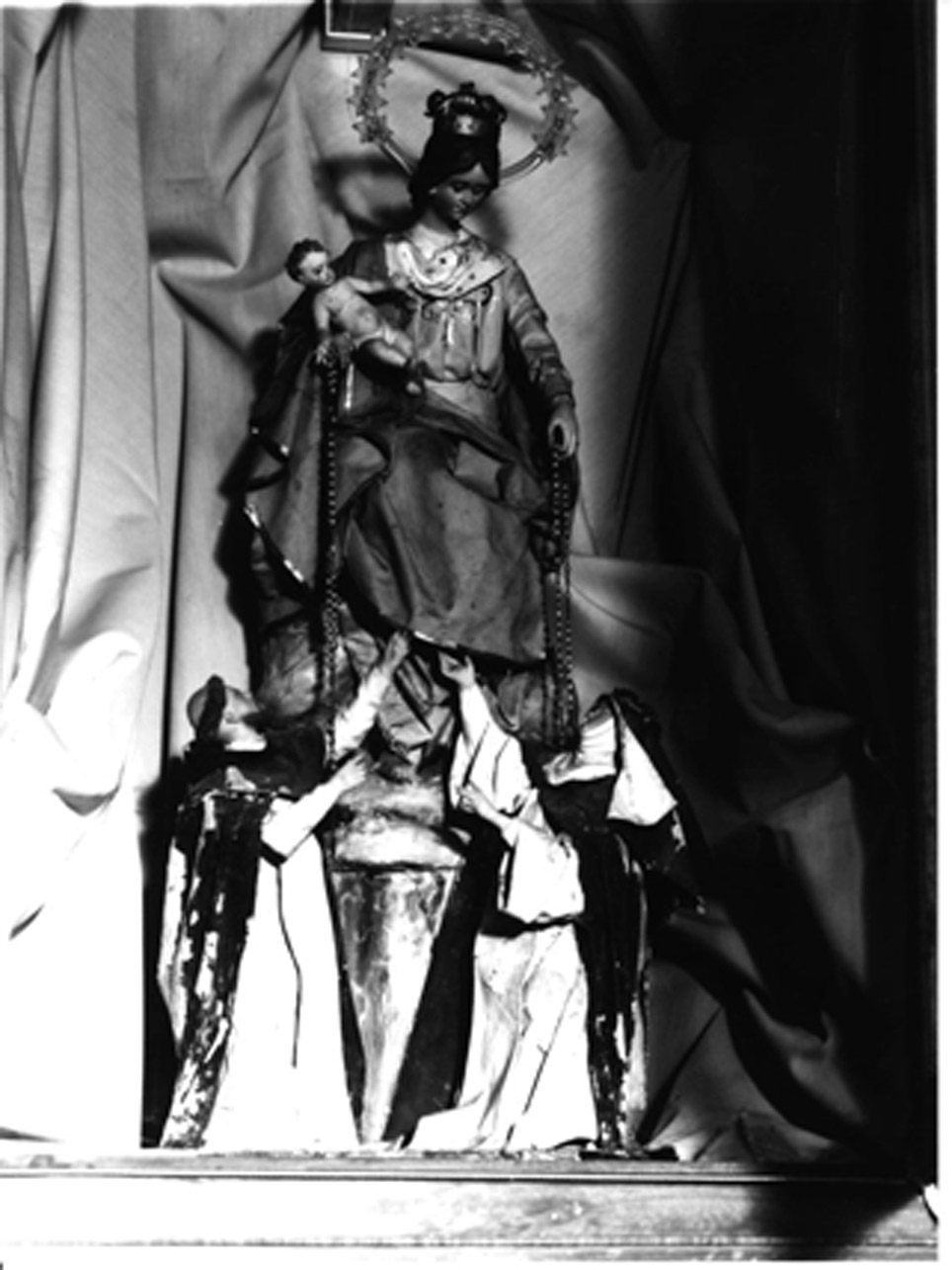 Madonna del Rosario con San Domenico e Santa Caterina da Siena (gruppo scultoreo) - bottega napoletana (seconda metà sec. XVIII)