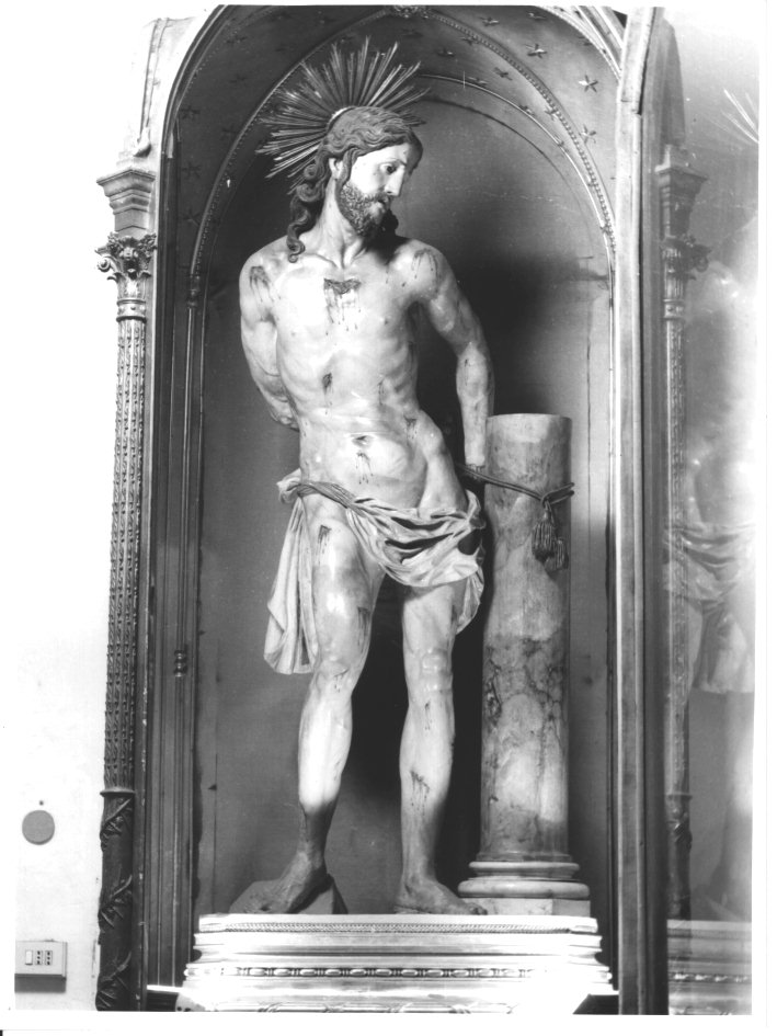 CRISTO ALLA COLONNA (SCULTURA) - AMBITO NAPOLETANO (FINE sec. XVII)