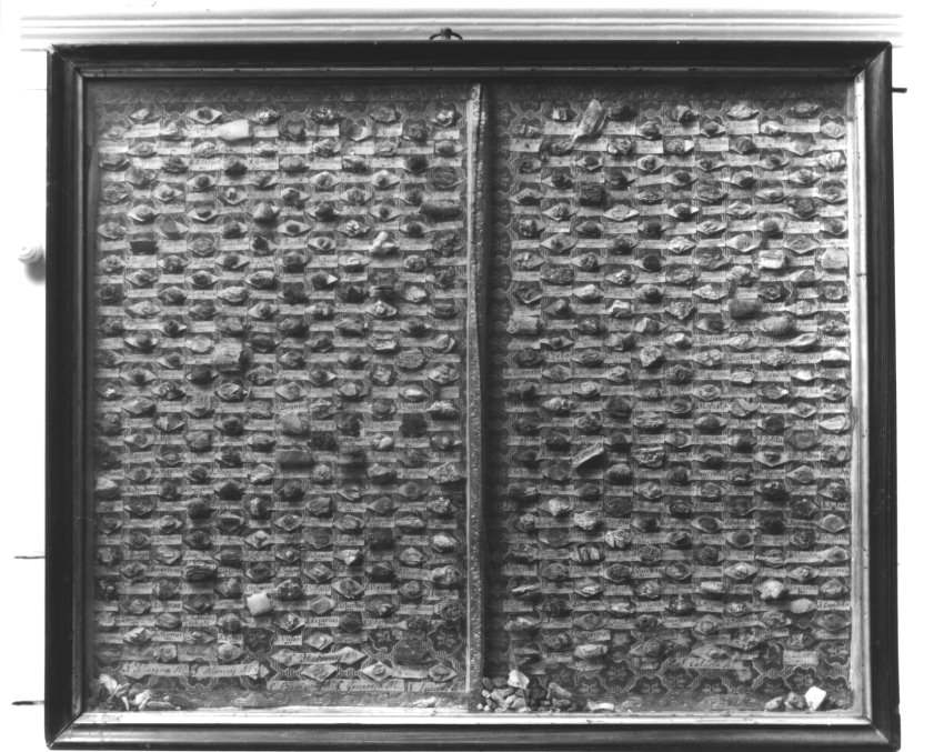 RELIQUIARIO - A TABELLA - manifattura napoletana (Seconda metà sec. XIX)