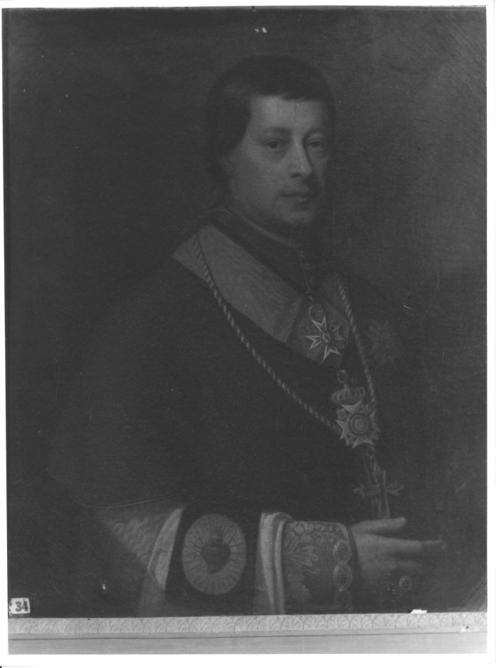 RITRATTO DI UN PRELATO (DIPINTO) - AMBITO NAPOLETANO (Prima metà sec. XIX)