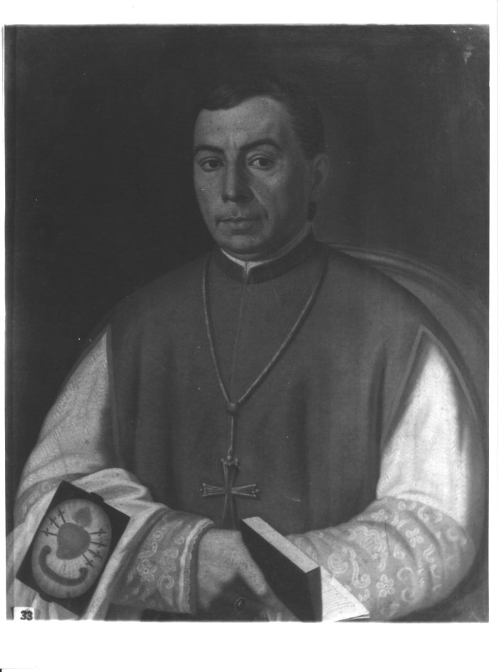 RITRATTO DI UN PRELATO (DIPINTO) - AMBITO NAPOLETANO (Seconda metà sec. XIX)