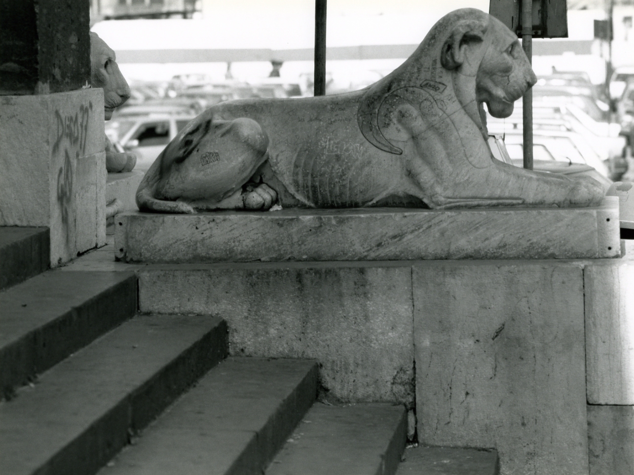 leone (scultura, serie) - bottega napoletana (prima metà sec. XIX)