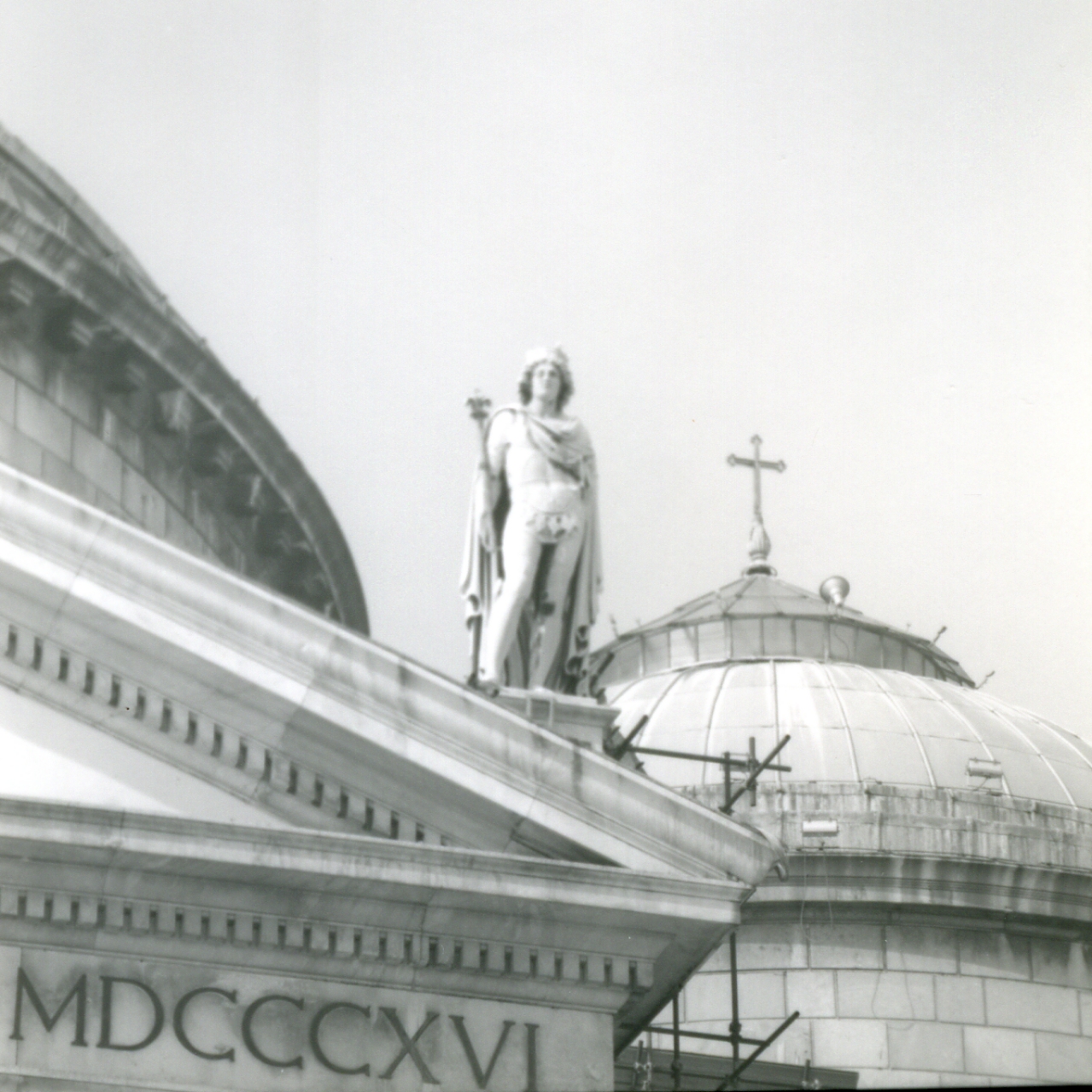 San Ferdinando re di Castiglia (statua, elemento d'insieme) - bottega napoletana (prima metà sec. XIX)