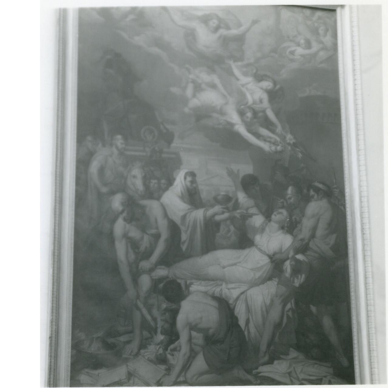 martirio di Sant'Irene (dipinto) di Nenci Francesco (metà sec. XIX)
