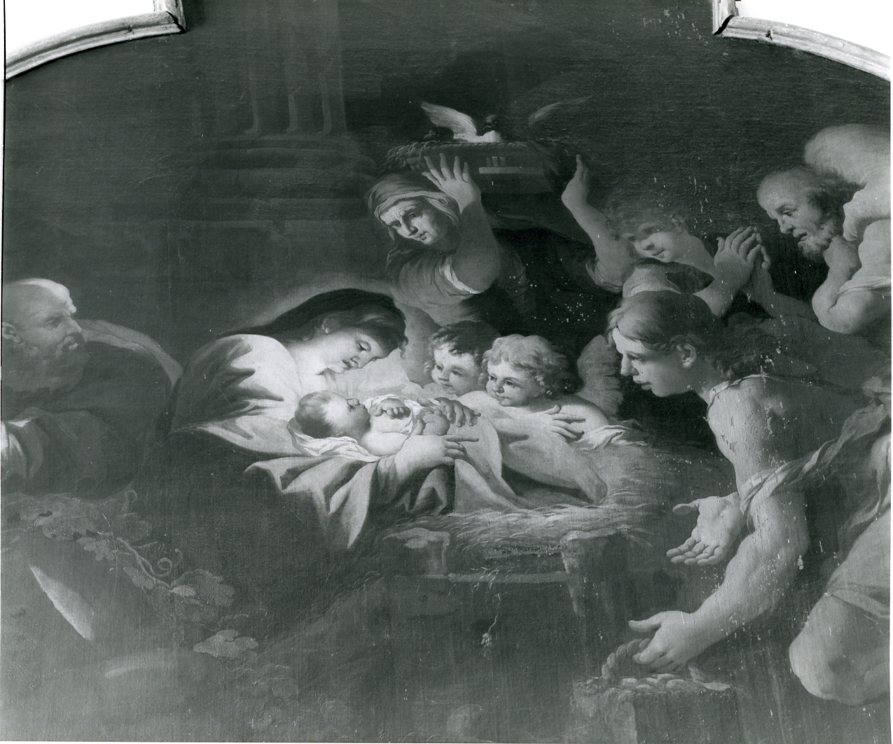 natività di Gesù (dipinto) di Del Po Pietro, Del Po Giacomo (ultimo quarto sec. XVII)