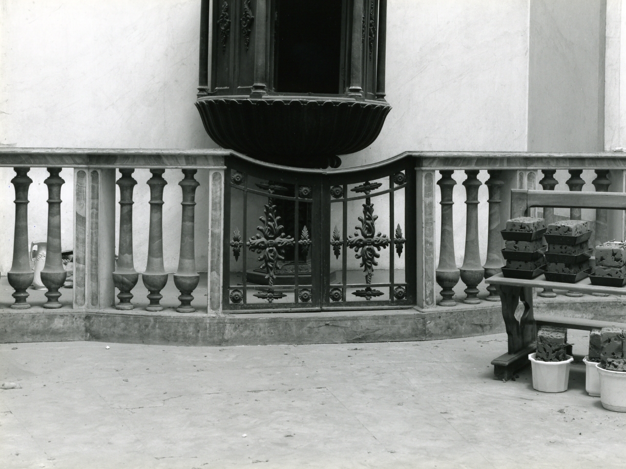 cancello di balaustrata - bottega napoletana (prima metà sec. XIX)