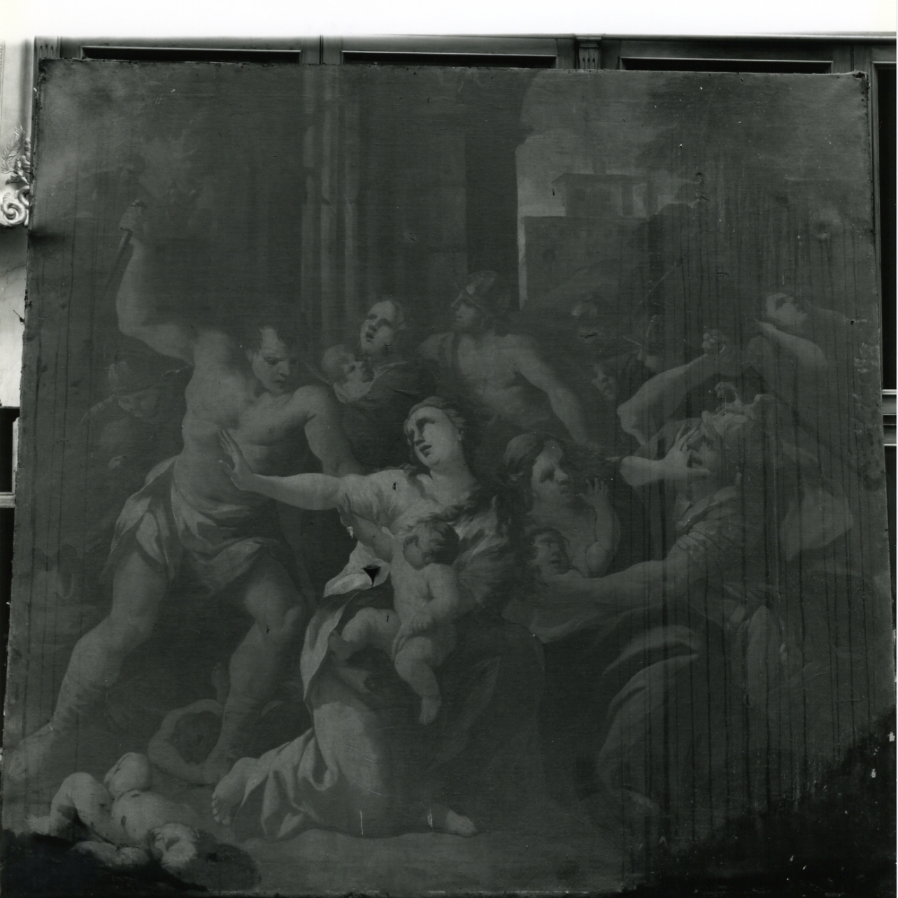 strage degli innocenti (dipinto, elemento d'insieme) di Del Po Pietro, Del Po Giacomo (ultimo quarto sec. XVII)
